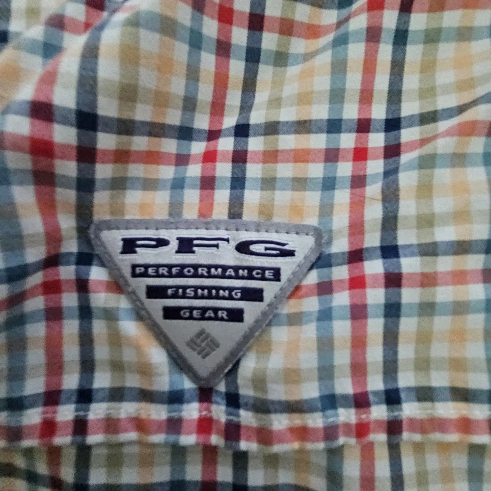 Columbia‎ PFG Super Bahama Fishing Shirt Mens XL Long Sleeve Plaid FM7188 Multi